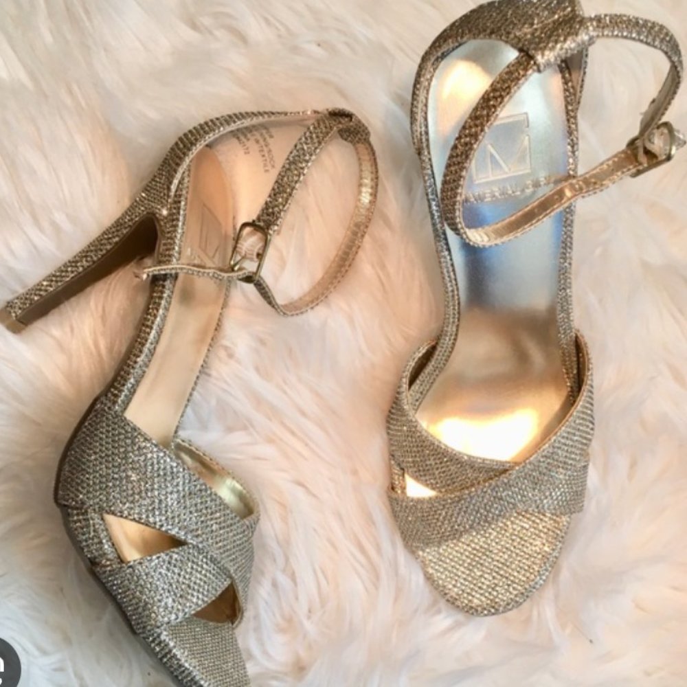 Sparkly Silver Heels